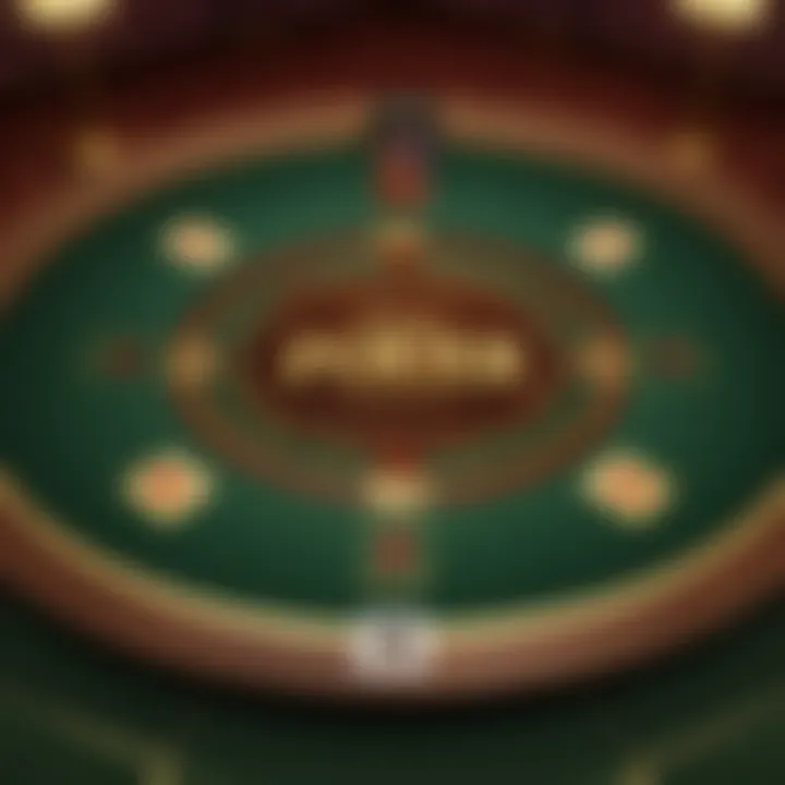 Abstract Representation of a Poker Table