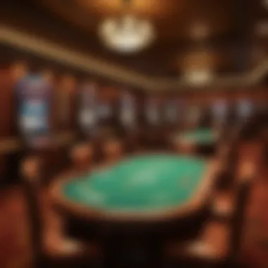 An overview of a popular poker venue in Arizona with players engaged in gameplay