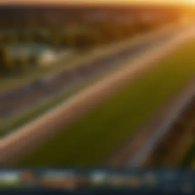 Historic Arlington Park Racetrack at Sunset