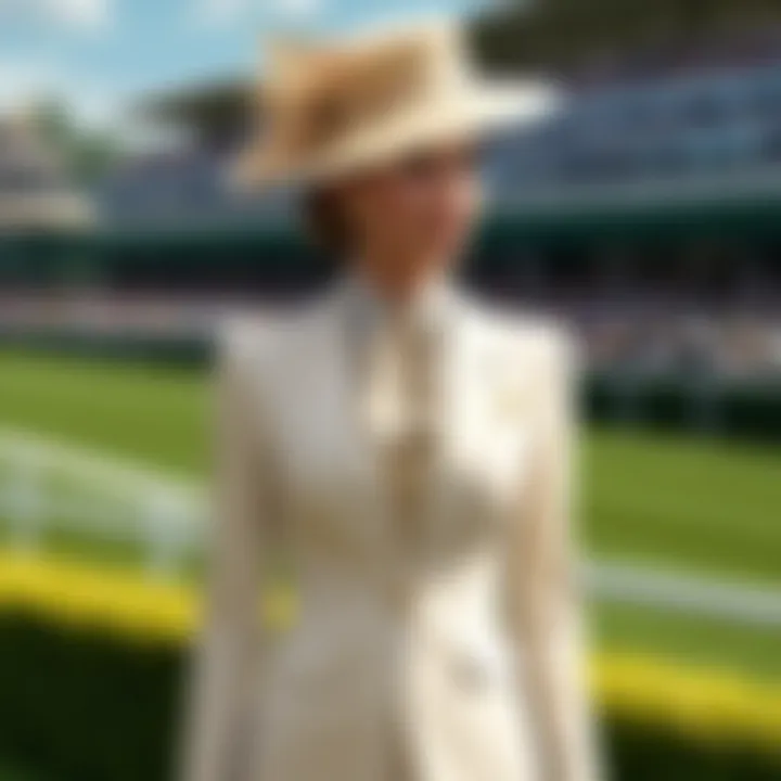 Fashionable Attendees at Ascot Race Course