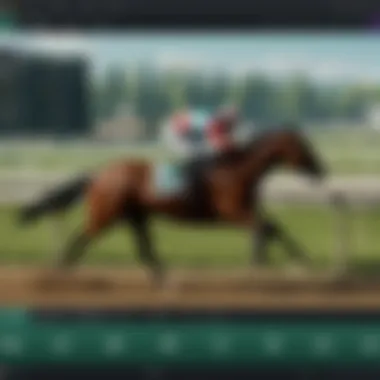 Dynamic Horse Racing Interface on BetMGM