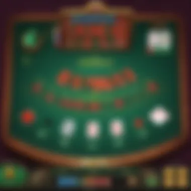 Visual of basic blackjack strategy