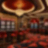 Elegant casino interior with luxurious decor