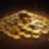 Golden coins stack in Chumba Casino