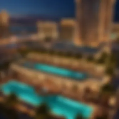 Luxurious rooftop pool area at Circa Hotel