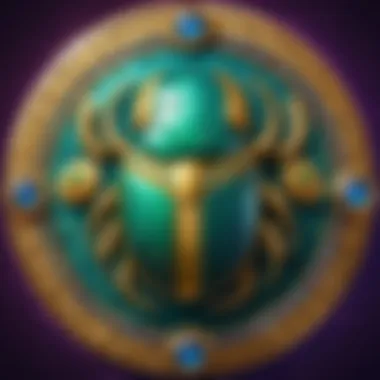 Jeweled Scarab Beetle - Symbol of Luck in Cleopatra Slots