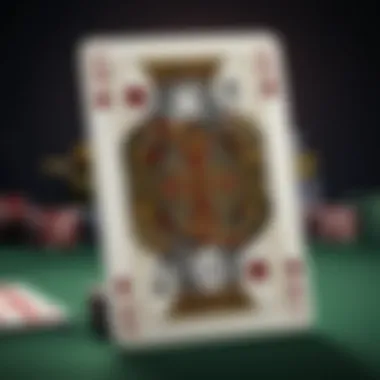 A close-up of a winning poker hand on the table