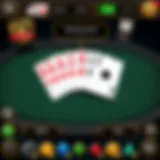 Visual representation of a winning poker hand