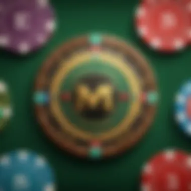 Illustration highlighting the connection between MGM casino chips and poker