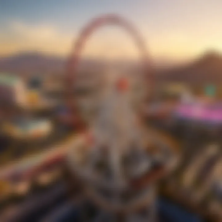 Daring heights of the Vegas High Roller Coaster