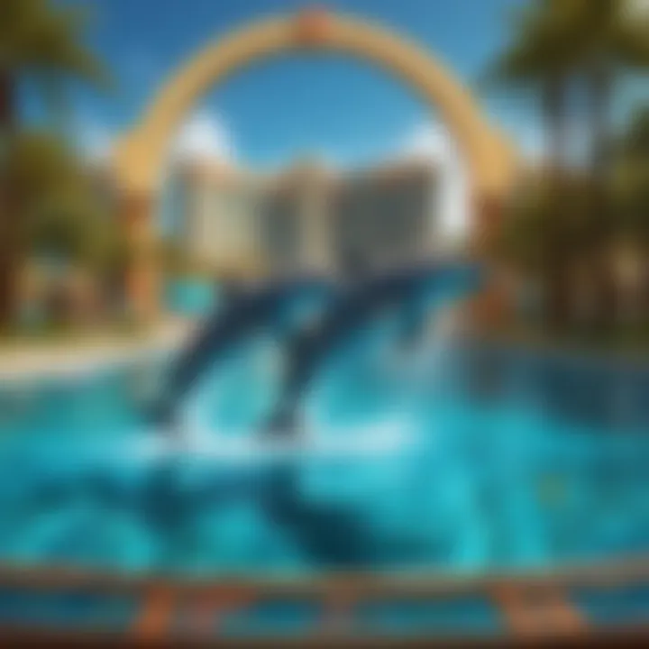 Dolphin performing captivating tricks at Mirage Las Vegas