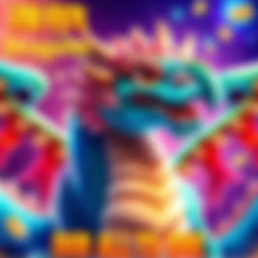 A captivating dragon-themed slot game interface showcasing its vibrant graphics and symbols.