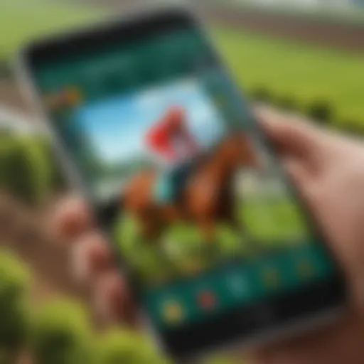 Dynamic Horse Racing App Interface