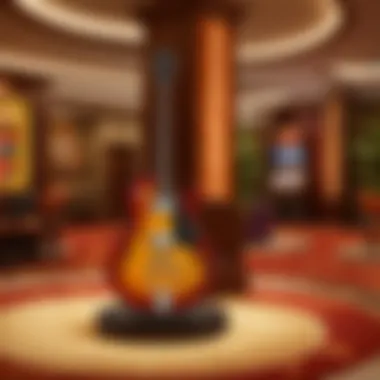 Elegant design of Guitar Hotel lobby