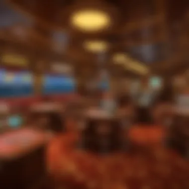 Elegant dining area on a Texas casino boat