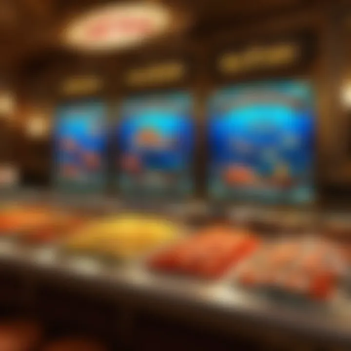 Elegant seafood display at Paris Las Vegas Buffet