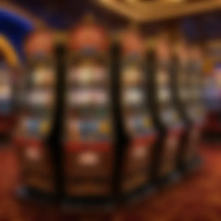 Elegantly Designed Slot Machines in Upscale Casino