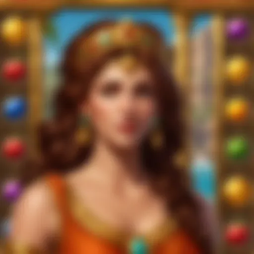 Enchanting Helen of Troy Slot Machine Illustration