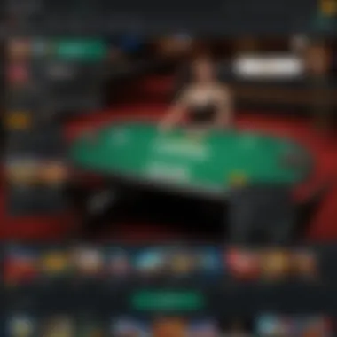 Exciting Poker Table with Intense Gameplay