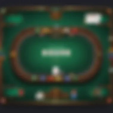 Strategic Poker Gameplay Abstract Illustration