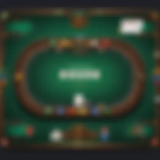 Strategic Poker Gameplay Abstract Illustration