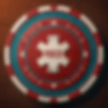 Close-up view of a high-quality poker chip emphasizing its texture and weight