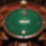 An engaging online poker table showcasing Texas Hold'em gameplay