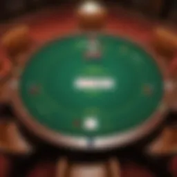 An engaging online poker table showcasing Texas Hold'em gameplay