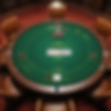 An engaging online poker table showcasing Texas Hold'em gameplay