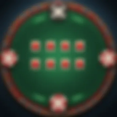 Virtual poker chips stack