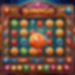 A vibrant bingo slot machine with colorful reels showcasing various symbols.