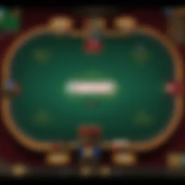 Blackjack Table with Bonus Bet Features An overview of a blackjack table with bonus betting options showcased
