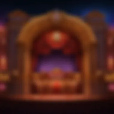 Stage set during a performance, capturing the essence of live entertainment