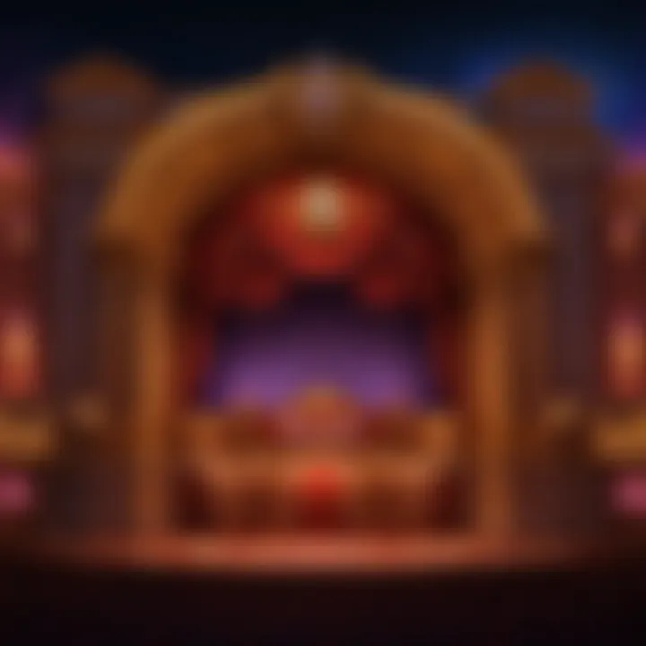 Stage set during a performance, capturing the essence of live entertainment