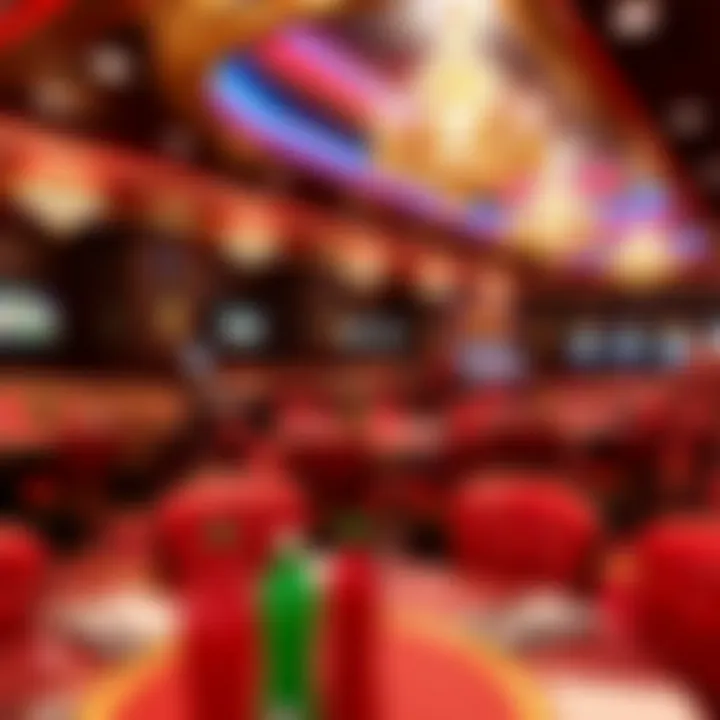 Elegant dining area within a casino setting