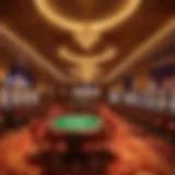 Luxurious casino interior showcasing diverse gaming options