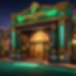 Exterior view of Emerald Queen Casino showcasing its vibrant architecture