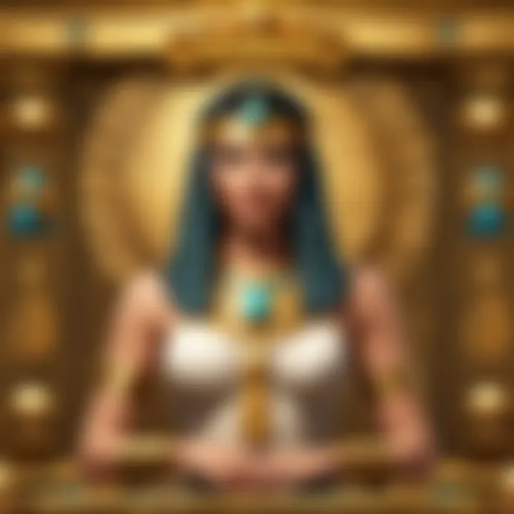 Illustration showcasing bonus features and rewards in Cleopatra Gold