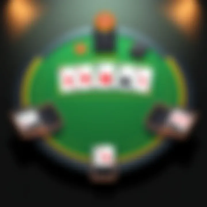 An illustration of different poker game types available online