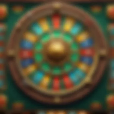 Close-up of a spinning slot reel showcasing symbols and jackpots