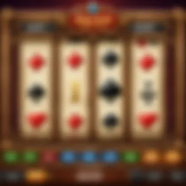 A digital representation of a Jacks or Better video poker game interface with vibrant graphics.