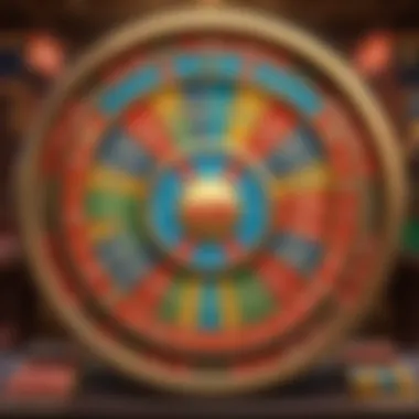 Mesmerizing Keno bonus wheel spinning with anticipation