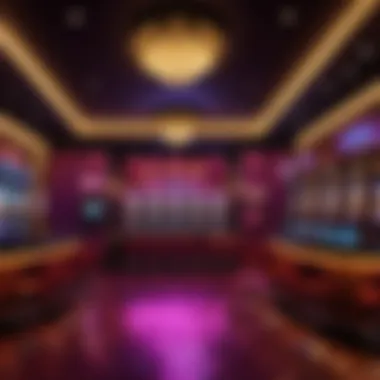 Luxurious interior of a high-end strip club in Las Vegas