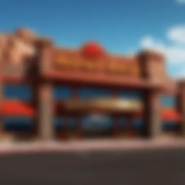 Exterior view of Lucille's Red Rock Casino showcasing its grandeur