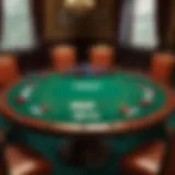 Elegant poker table at The Meadows Pittsburgh