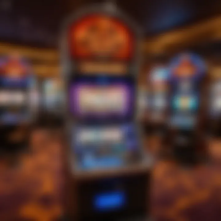 A close-up of Wild Card gaming machines displaying unique features