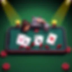 A group of friends enjoying poker on a mobile app