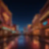 A vibrant view of Fremont Street at night showcasing its dazzling lights and atmosphere.