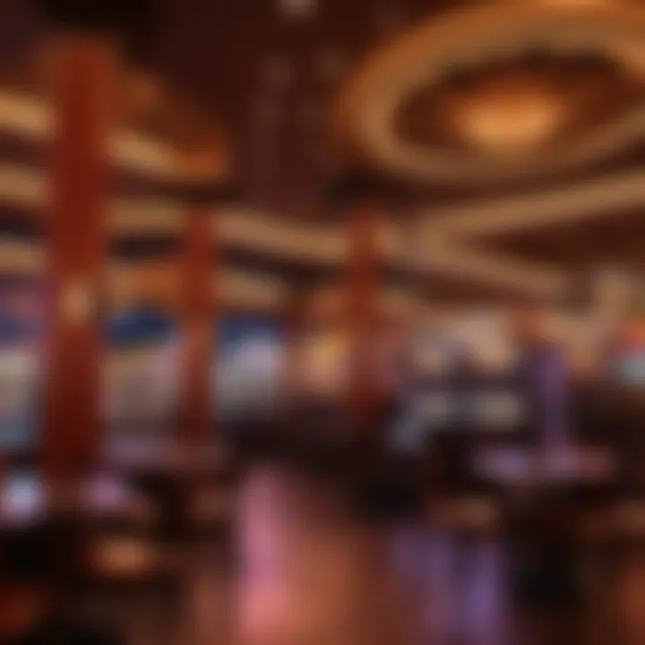 A colorful outdoor dining scene at one of the restaurants along Fremont Street.