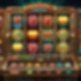 Classic slot machine in a vintage casino setting